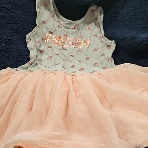 The Children's Place Pink and Gray Dress